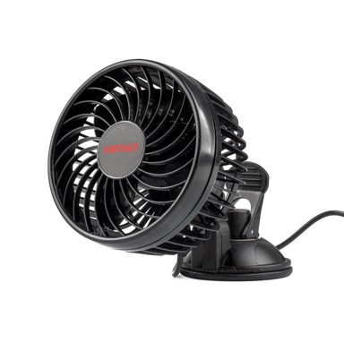 AMIO Ventilator za auto s vakumskim prihvatom 4,5", 12V